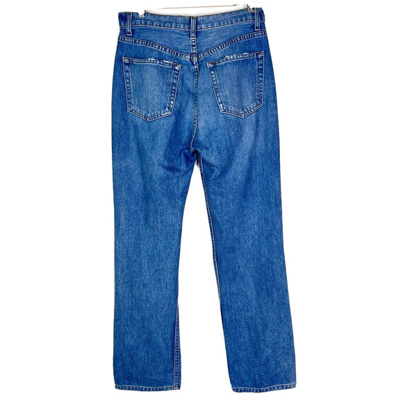 Reformation Cynthia Button Fly Distressed Jean Size 28 - Picture 2 of 7